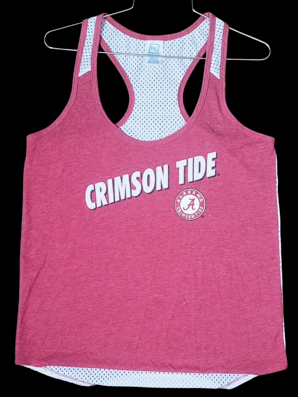 Vintage roll Tide Alabama Crimson Tide Pink/ Red Racerback Tank Top